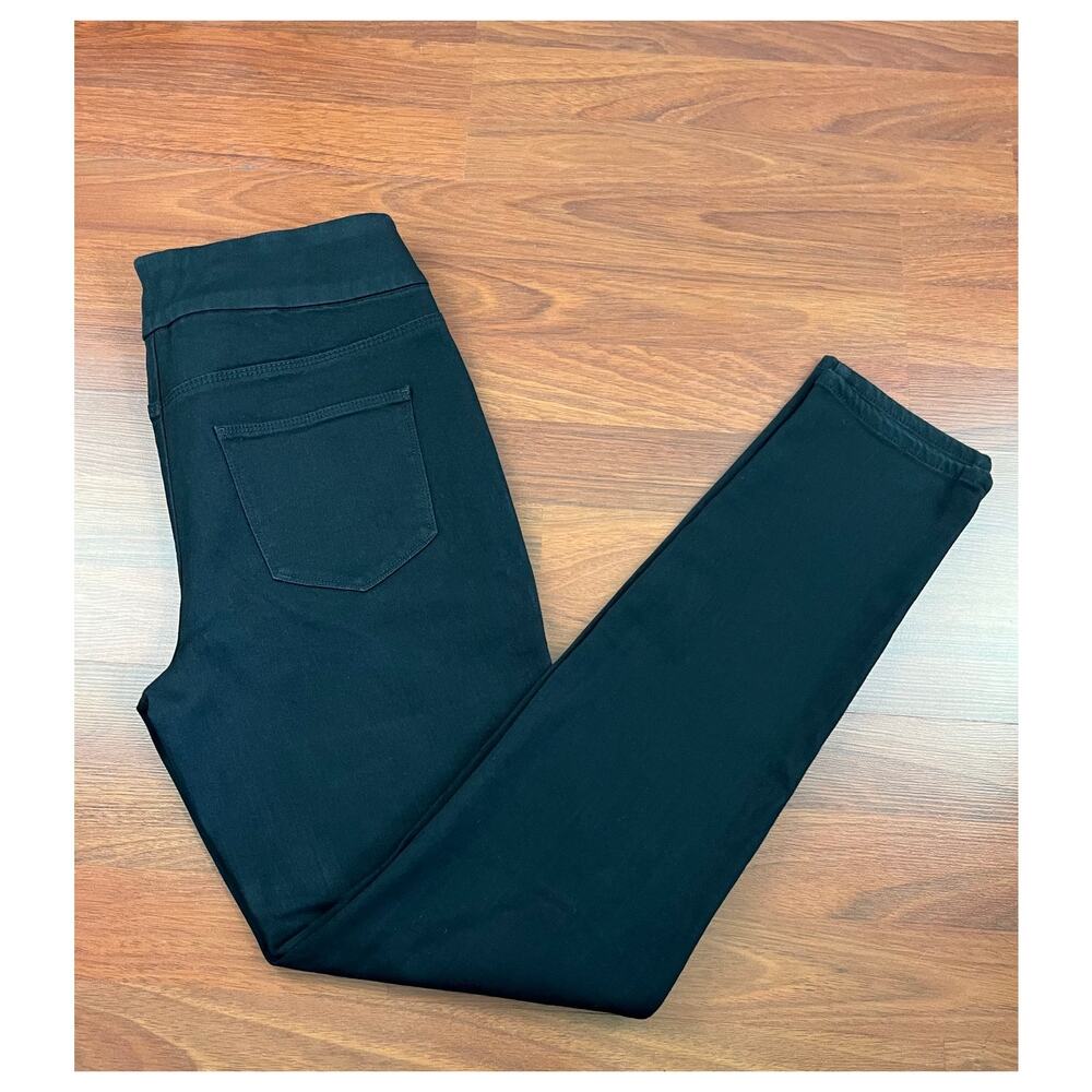 Chicos Jeggings Black Stretch Dark Wash Mid Rise Denim